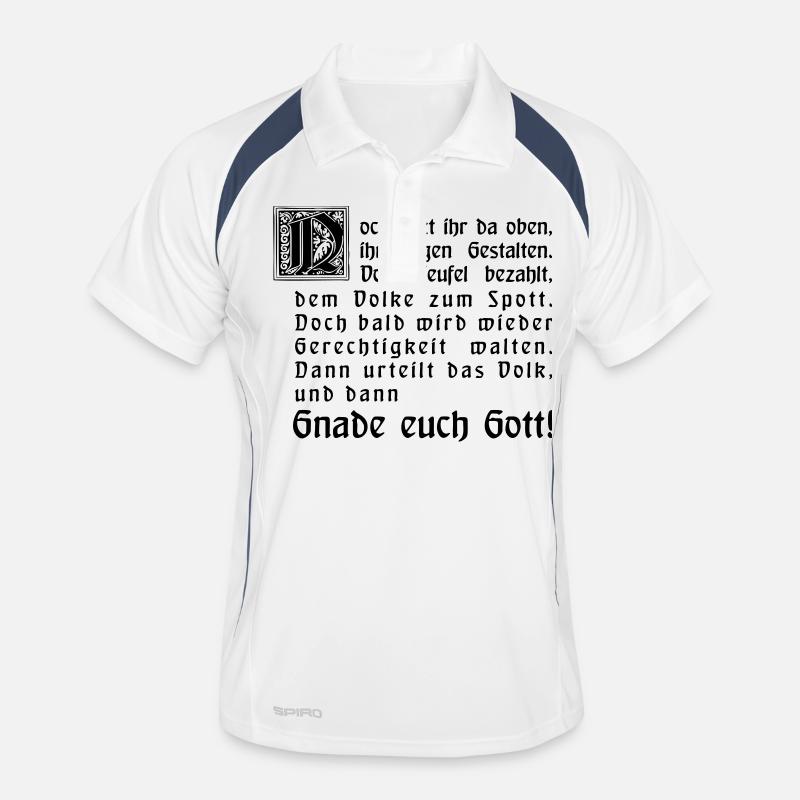 gnade euch Gott ★ Vektor ★ Spiritspread Männer Polo atmungsaktiv