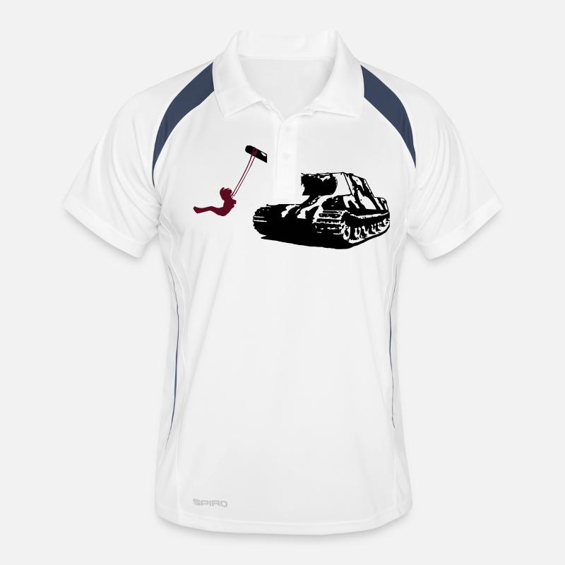 Friedenspanzer Männer Polo atmungsaktiv