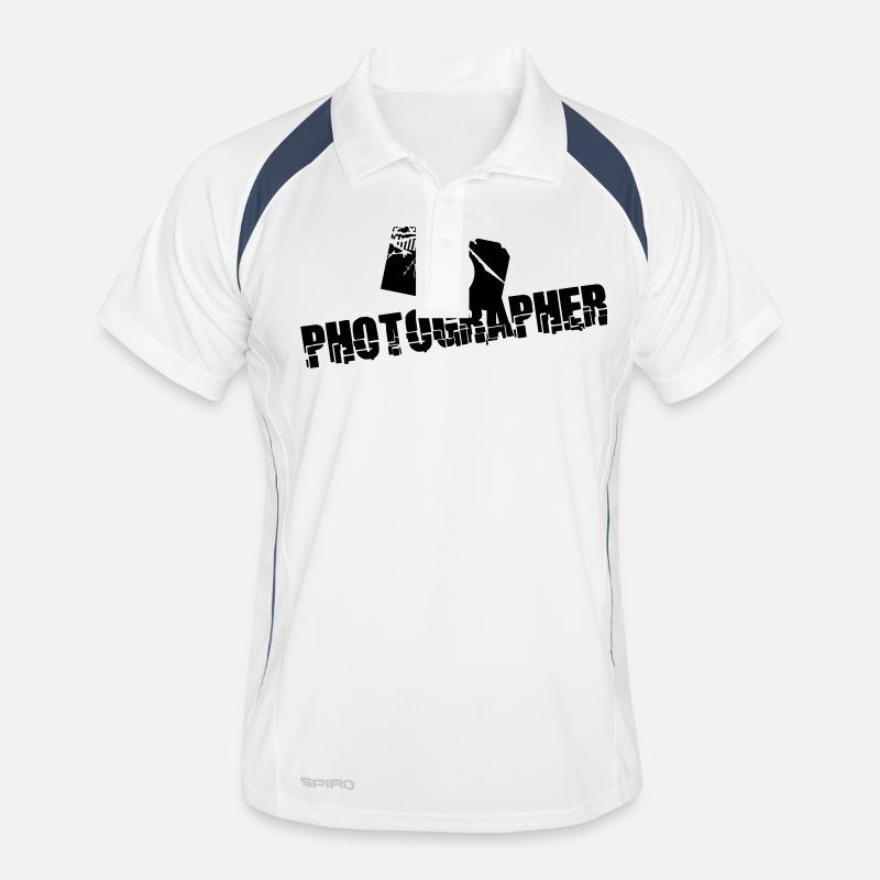 Photographe Caméra Conception des textes Polo respirant Homme