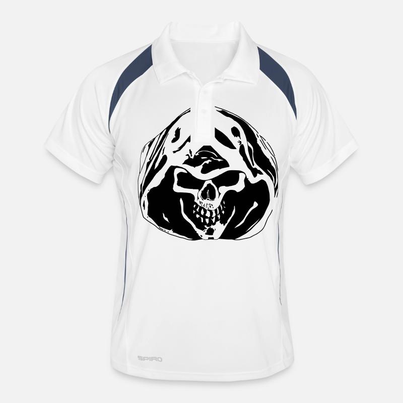 skull04 Männer Polo atmungsaktiv