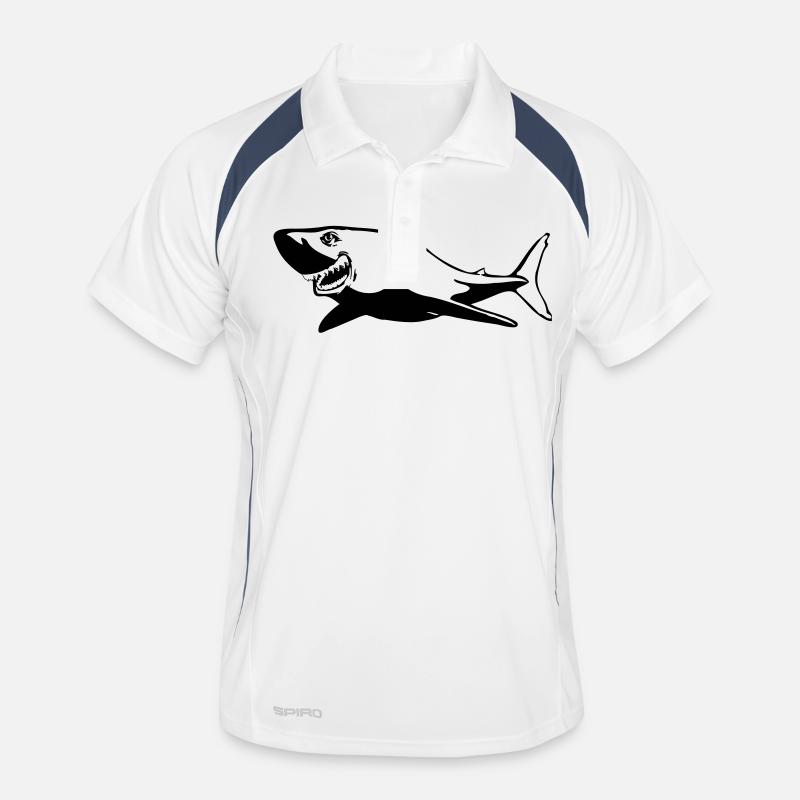 Poisson requin dangereux Polo respirant Homme