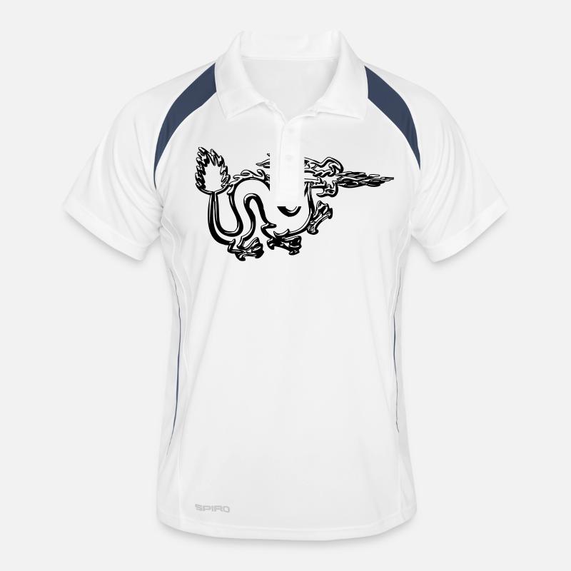 Drachen symbol Männer Polo atmungsaktiv