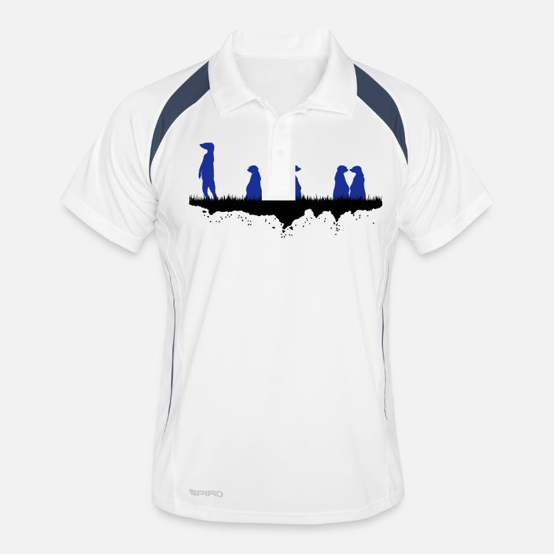 Afrikanische Erdmaennchen Männer Polo atmungsaktiv