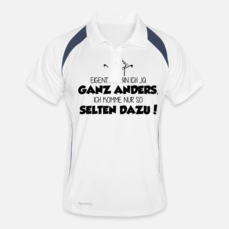 ich bin ja ganz anders - ich komme nur nicht dazu! Männer Polo atmungsaktiv