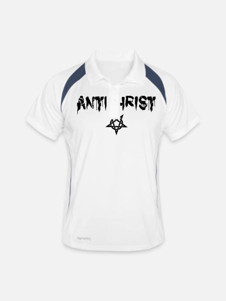 Antichrist - Lucifer - Men's Polo breathable - white/navy - Front