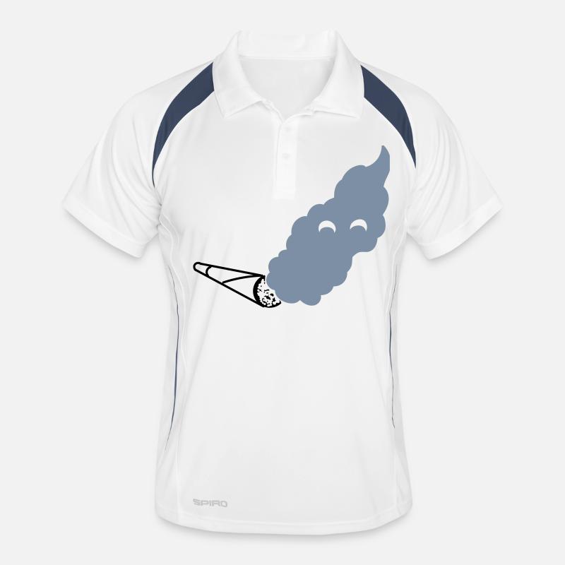 Joint - Männer Polo atmungsaktiv - Weiß/Navy