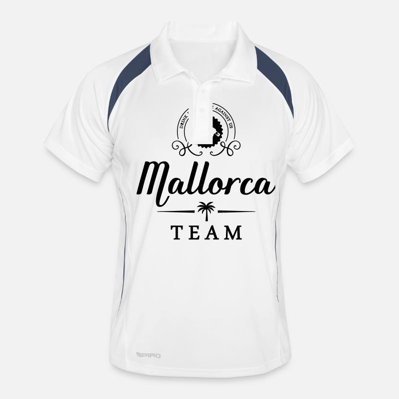 mallorca team drink with us Männer Polo atmungsaktiv