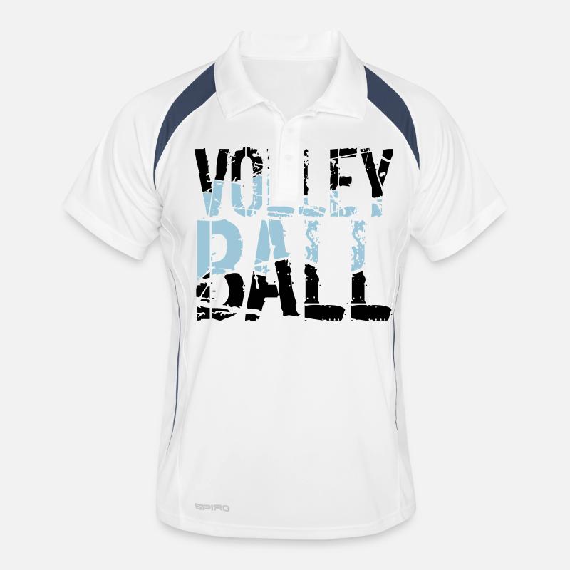 graffiti drops spray stamp pattern cool volleyball Men's Polo breathable