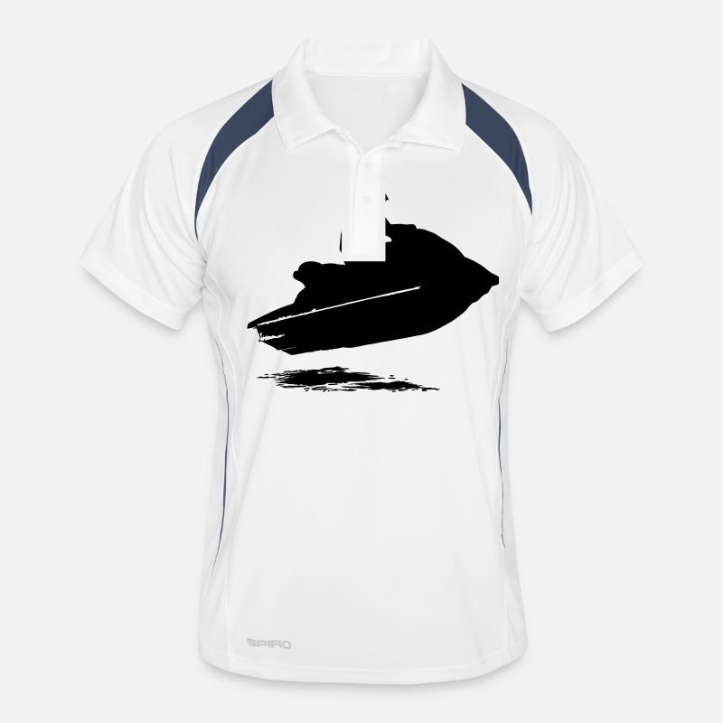 Jetski - Jet-Ski - Wassermotorrad - Jetboot Männer Polo atmungsaktiv