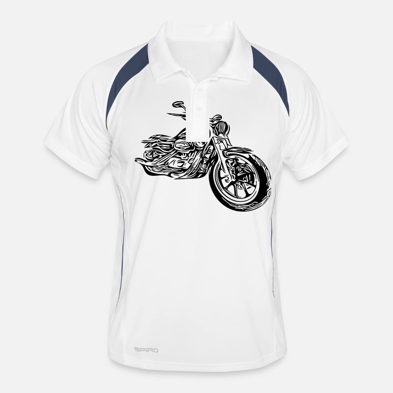 Rythme cardiaque de moto Polo respirant Homme