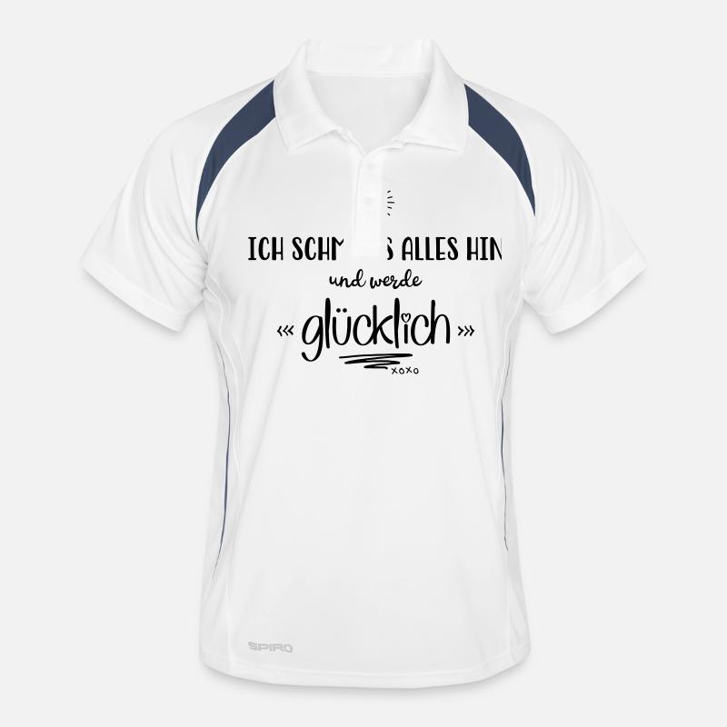 Glücklich Männer Polo atmungsaktiv