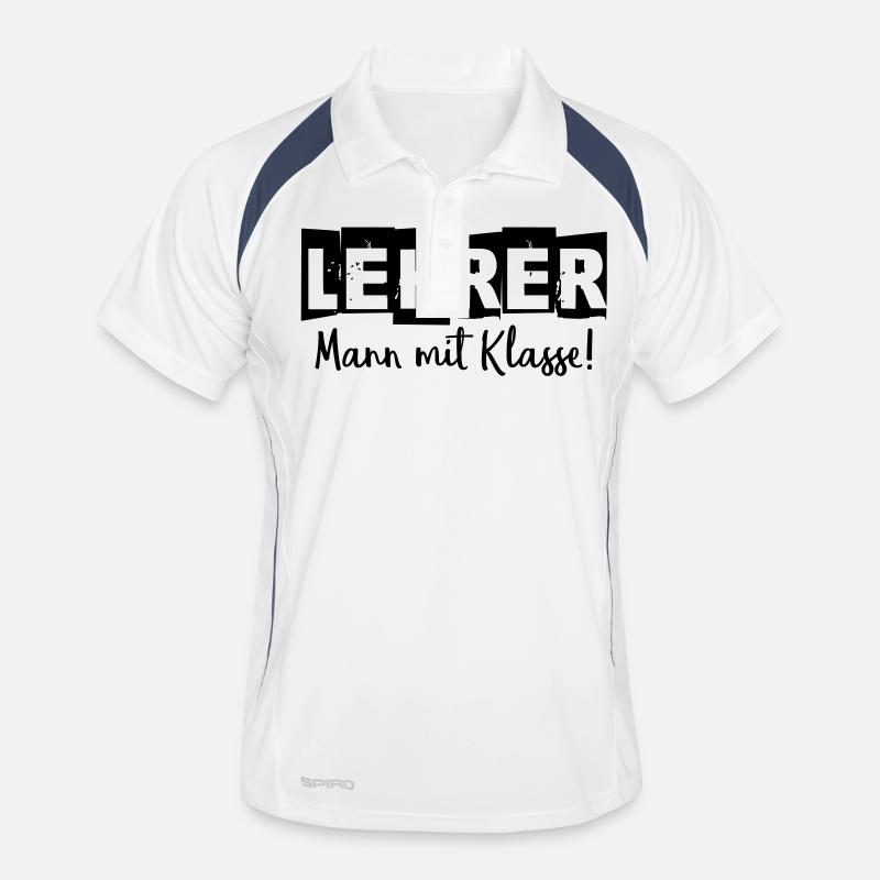 Lehrer Mann mit Klasse Männer Polo atmungsaktiv