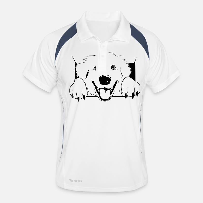 Pyrenean Mountain Dog Men's Polo breathable