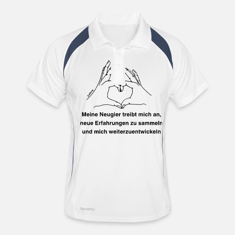 Sternzeichen Zwilling Männer Polo atmungsaktiv