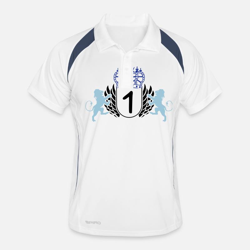 wappen 1 Männer Polo atmungsaktiv