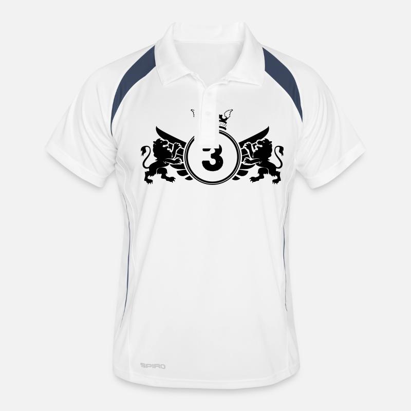wappen 3 Männer Polo atmungsaktiv