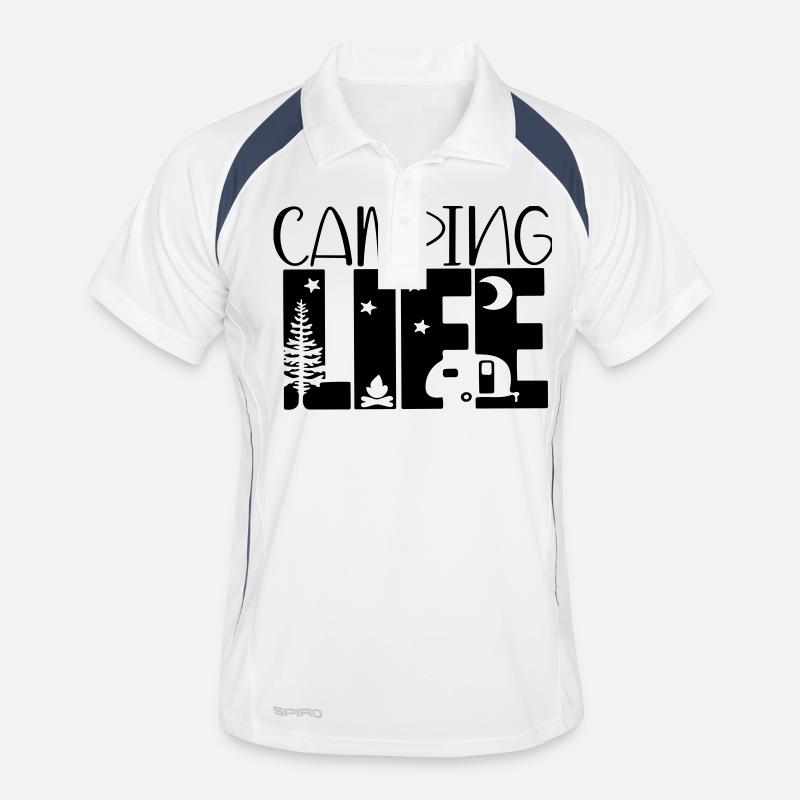 camping life Men's Polo breathable