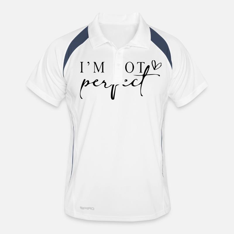 Ich bin nicht perfekt. Männer Polo atmungsaktiv