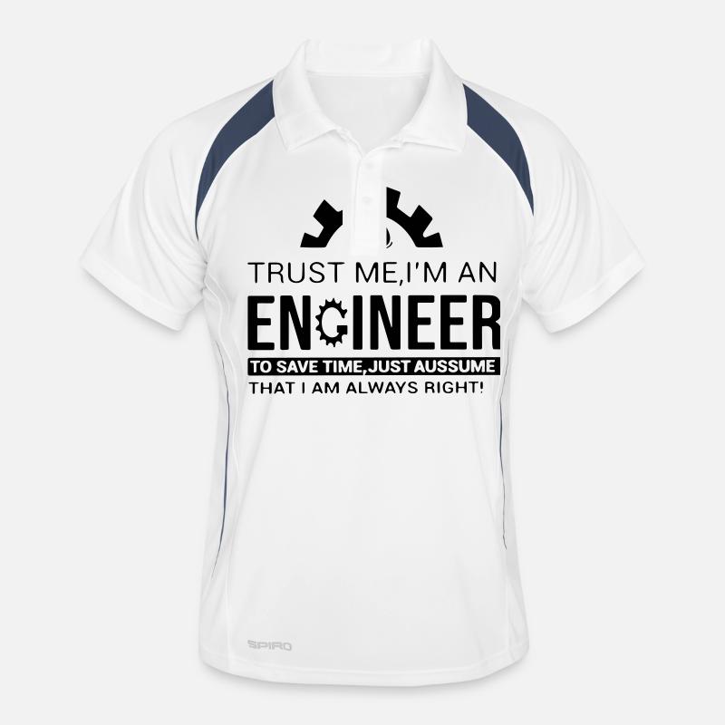 trust me, I'm an engineer Men's Polo breathable