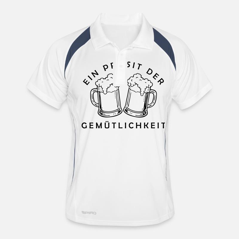 Bier - Ein Prosit der Gemütlichkeit Männer Polo atmungsaktiv