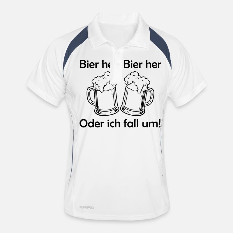 Bienen hier, Bienen hier - oder ich fall um! Männer Polo atmungsaktiv