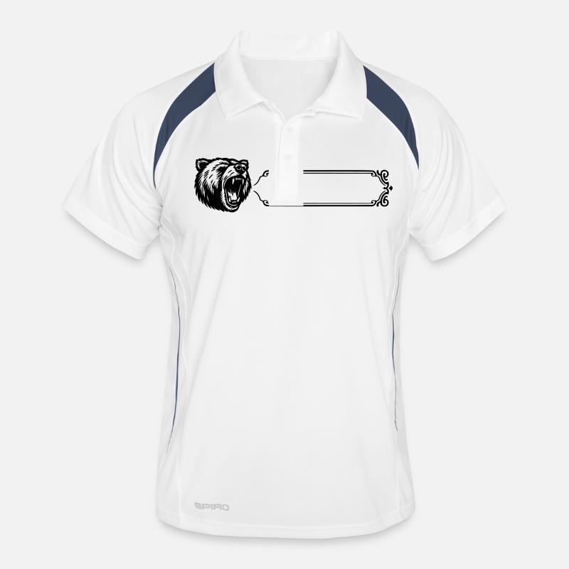 Grizzly - Efternamn, Förnamn Andningsaktiv pikétröja herr