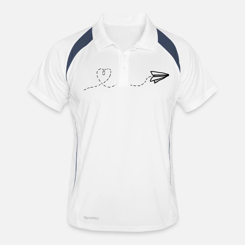 fly heart Männer Polo atmungsaktiv