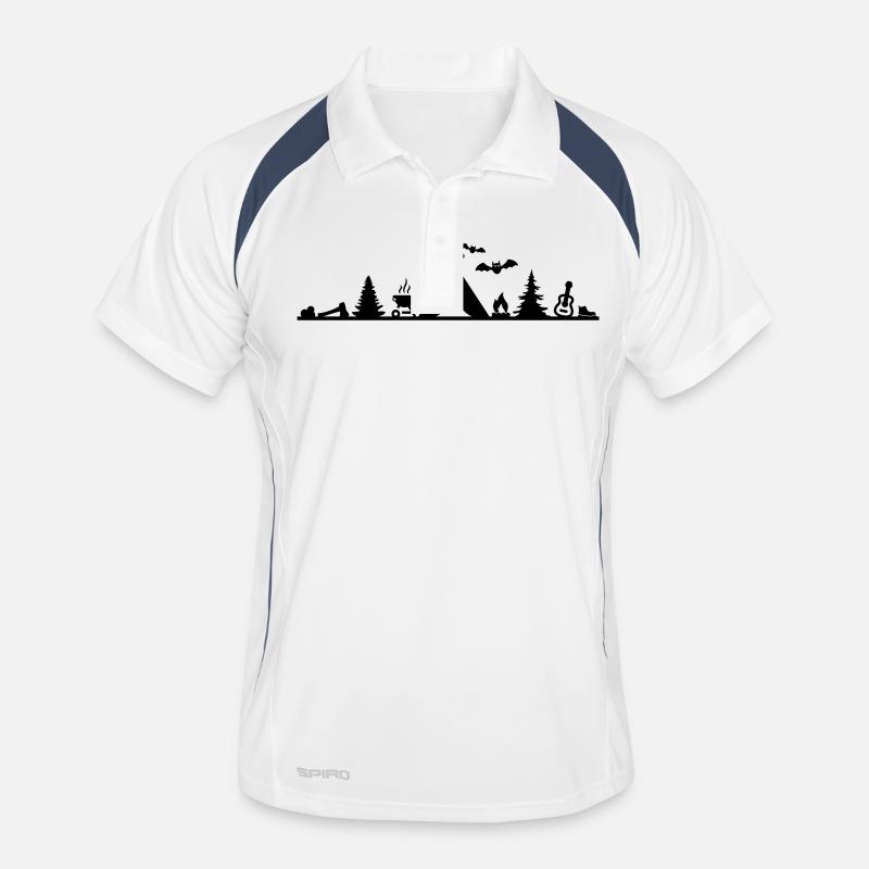 Freizeit - Camping Zelten Wald Männer Polo atmungsaktiv