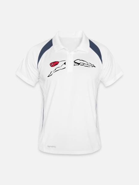 Lifeguard - Polo respirant Homme - blanc/marine - Devant