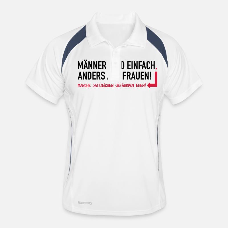 Männer sind einfach anders als Frauen Männer Polo atmungsaktiv