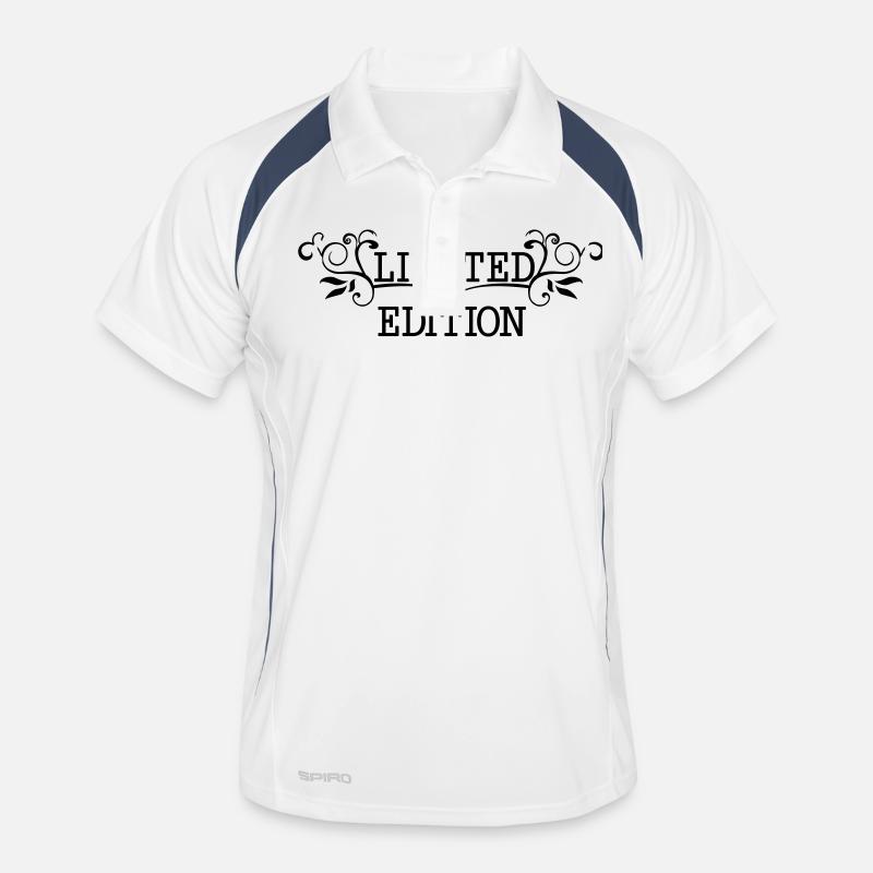 limited_edition_2 - Men's Polo breathable - white/navy