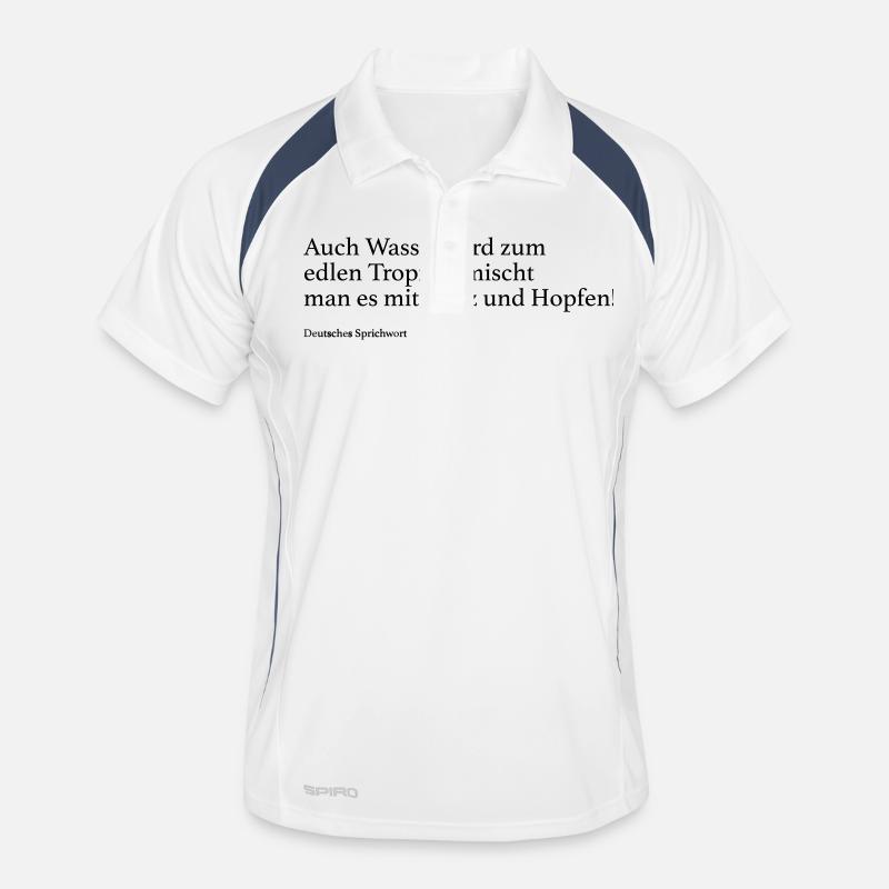 Auch Wasser wird zum edlen Tropfen, mischt man es Männer Polo atmungsaktiv