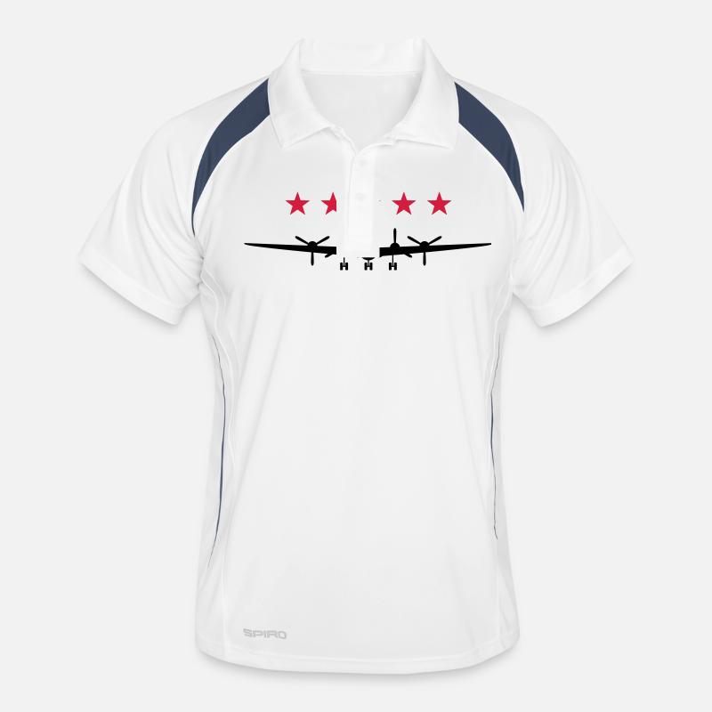 Propeller aircraft Men's Polo breathable
