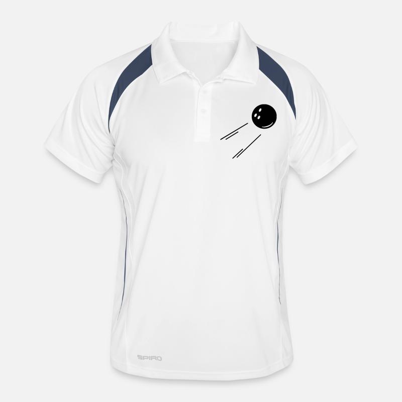 bowling kugel (1c) Männer Polo atmungsaktiv