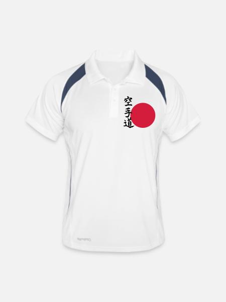 Karate do - Orient - Men's Polo breathable - white/navy - Front