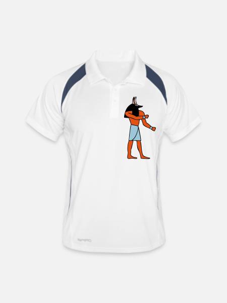 pharahon anubis - Men's Polo breathable - white/navy