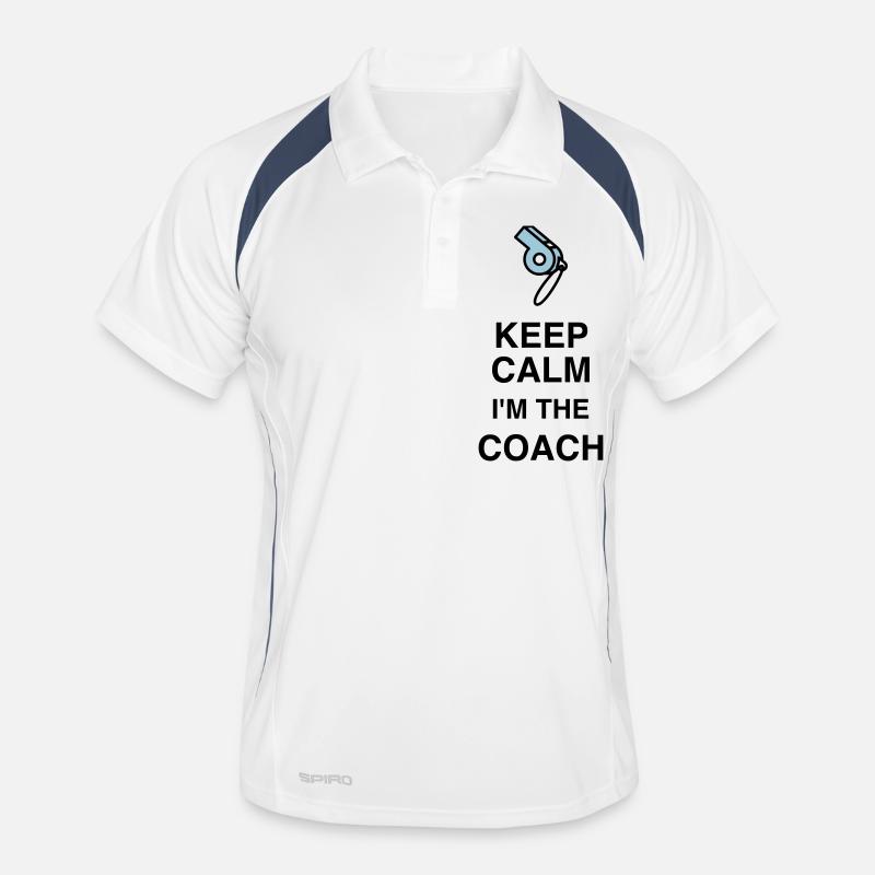 Coach / Coaching / Trainer / Sport Männer Polo atmungsaktiv