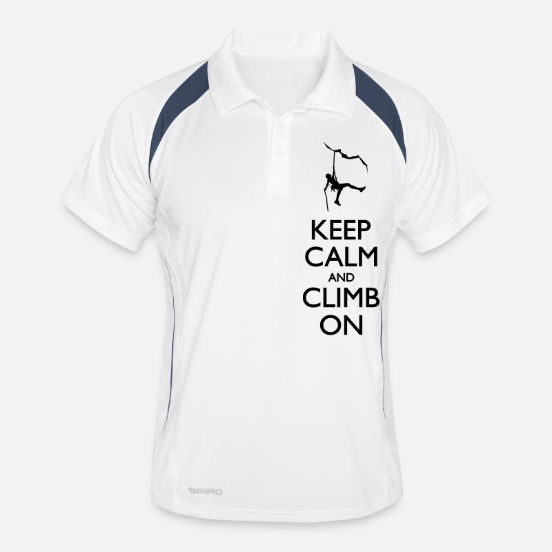 Keep calm and Climb on Polo respirant Homme