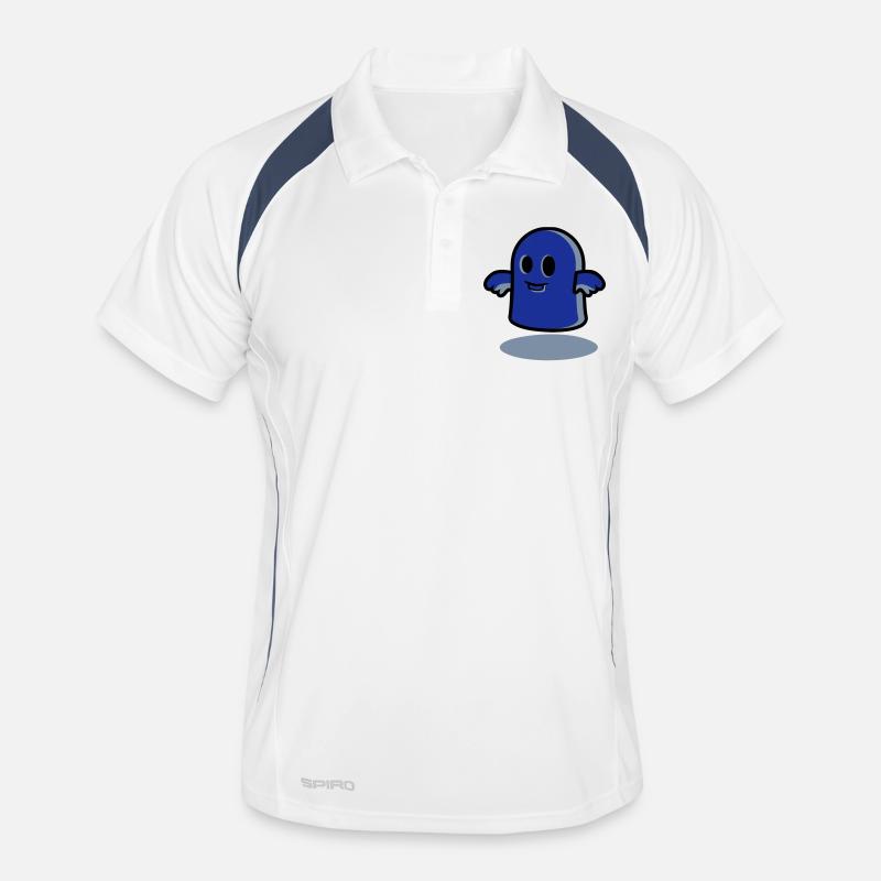 Little Ghost at Midnight - Men's Polo breathable - white/navy