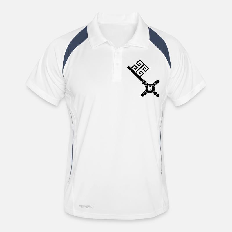 vintage bremen key vector drawing keys Men's Polo breathable