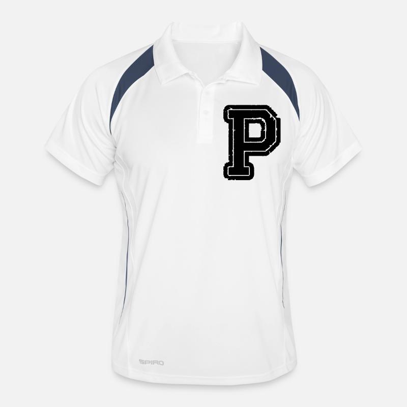 lettre P Polo respirant Homme