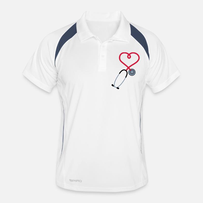 stethoscope_sp7 Men's Polo breathable