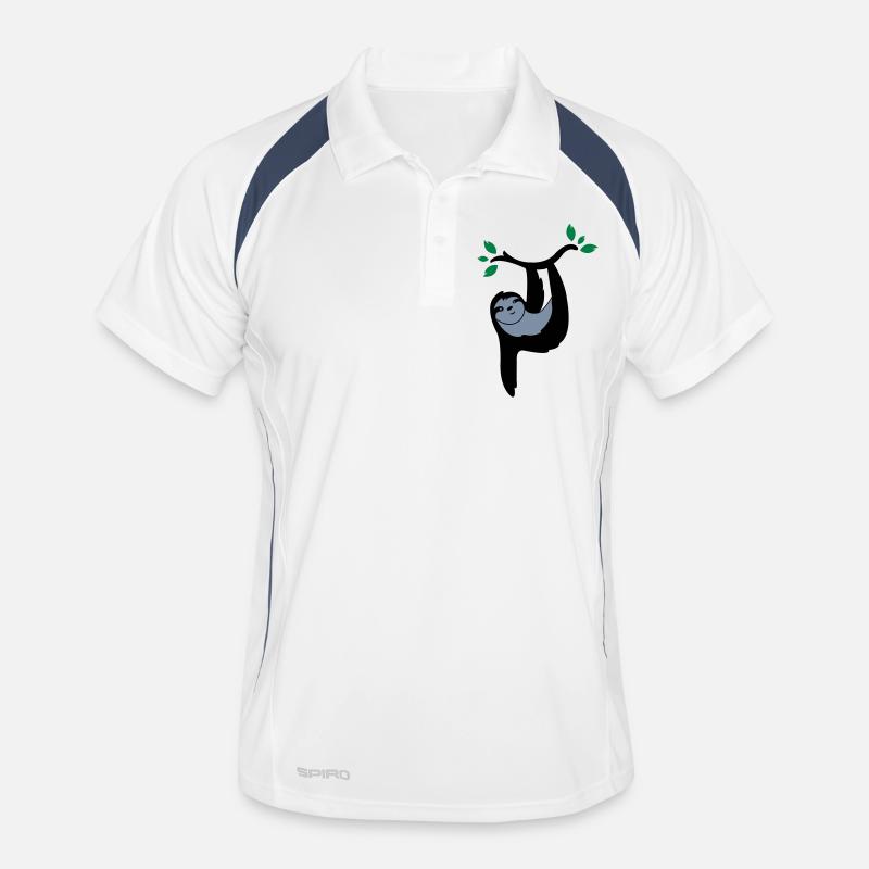 faultier_02 Männer Polo atmungsaktiv