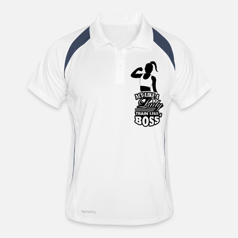 train_like_a_boss_001 Männer Polo atmungsaktiv