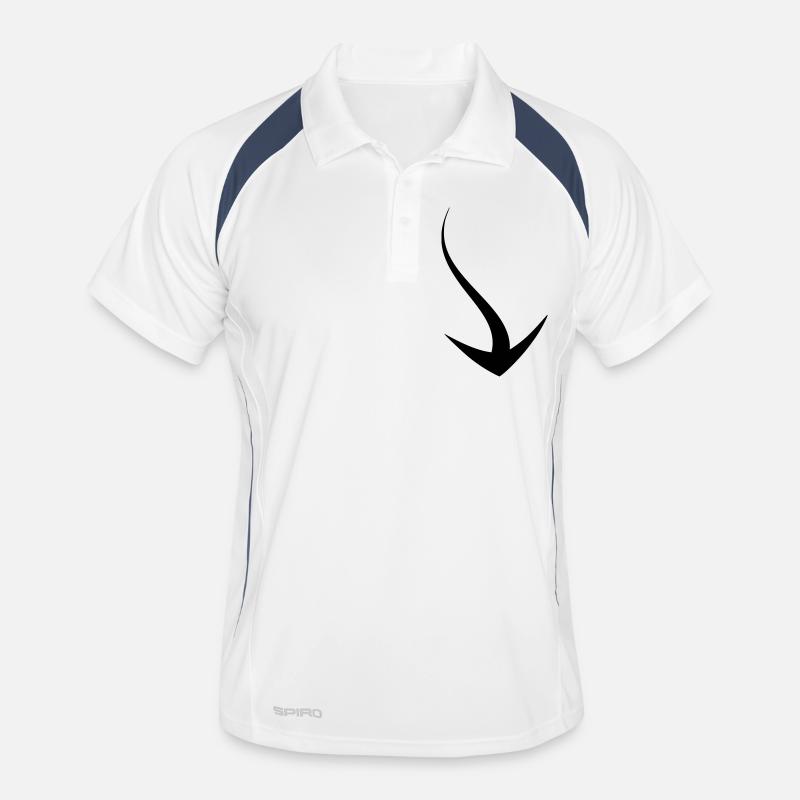 arrow - Männer Polo atmungsaktiv - Weiß/Navy