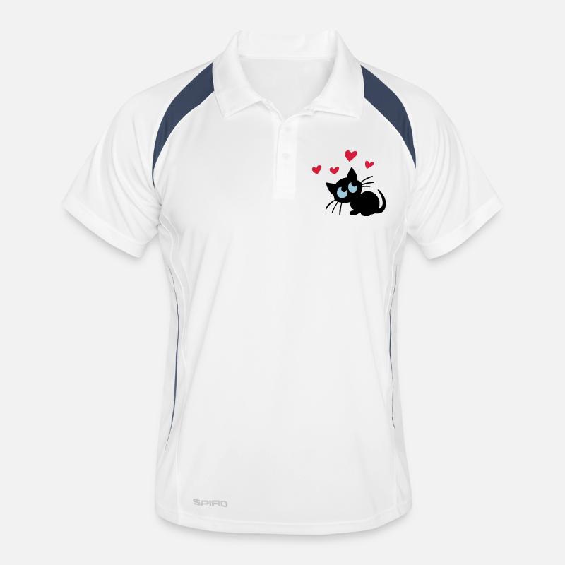 chatons de coeur Polo respirant Homme