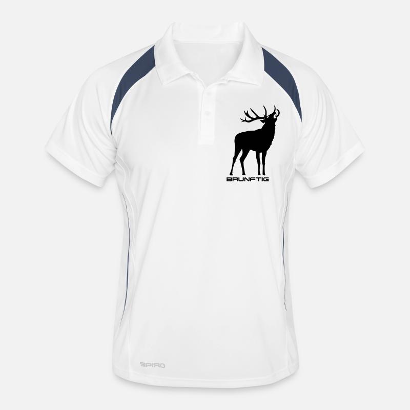 Brunftig Hirsch Männer Polo atmungsaktiv