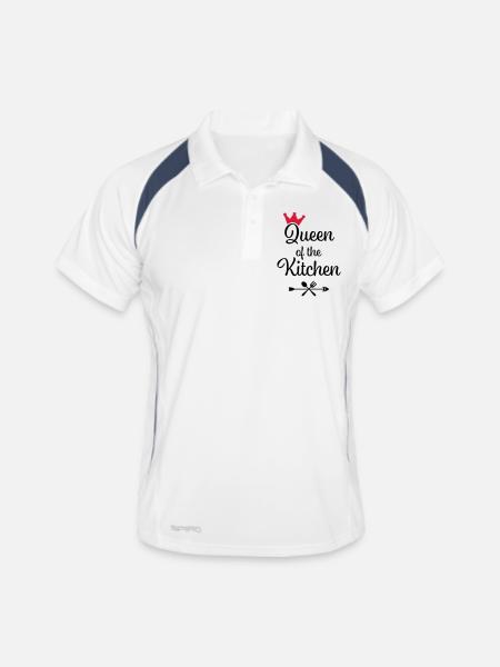 Queen of the Kitchen - Men's Polo breathable - white/navy - Front