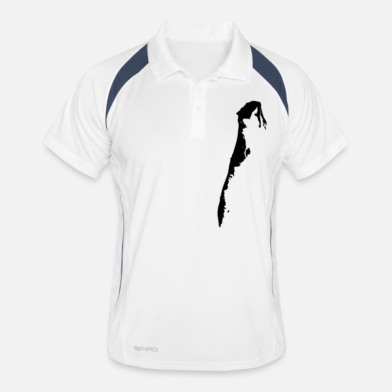 Hiddensee-Karte Männer Polo atmungsaktiv