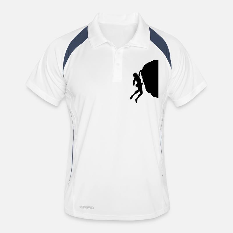 Klettern # 4 Männer Polo atmungsaktiv